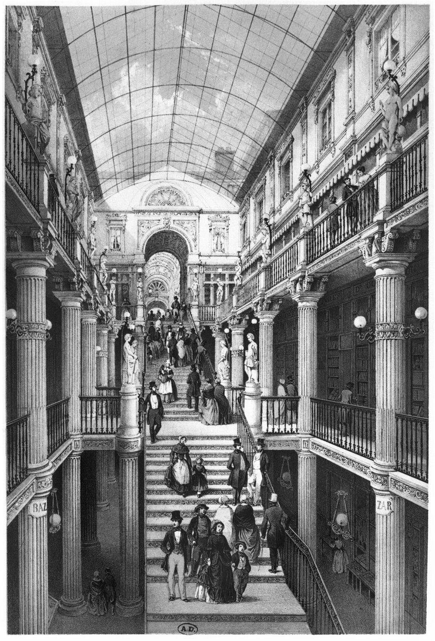 Passage Pommeraye, Nantes, 1841 alkotó: Felix Benoist