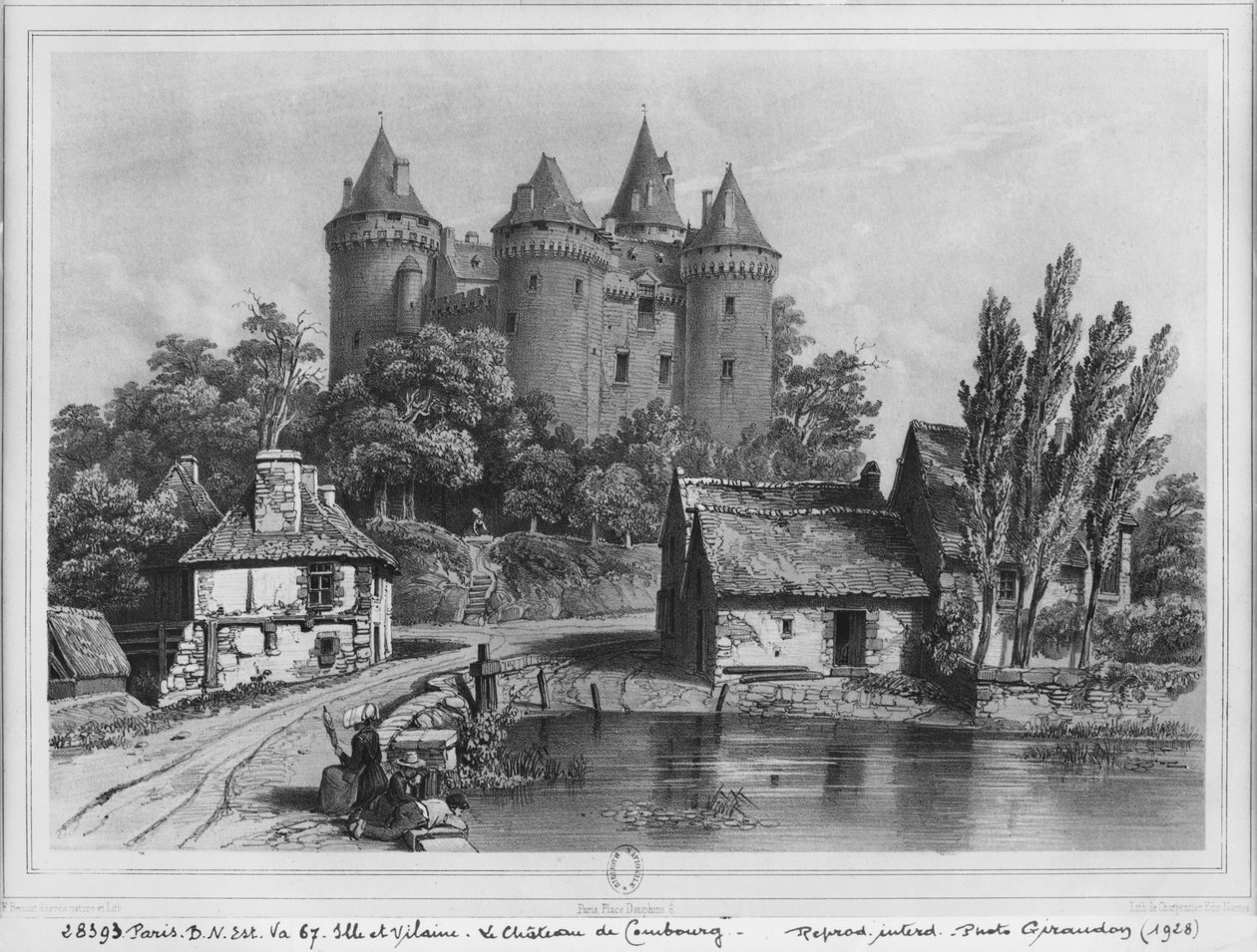 Combourg vára (lásd még: 382414) alkotó: Felix Benoist