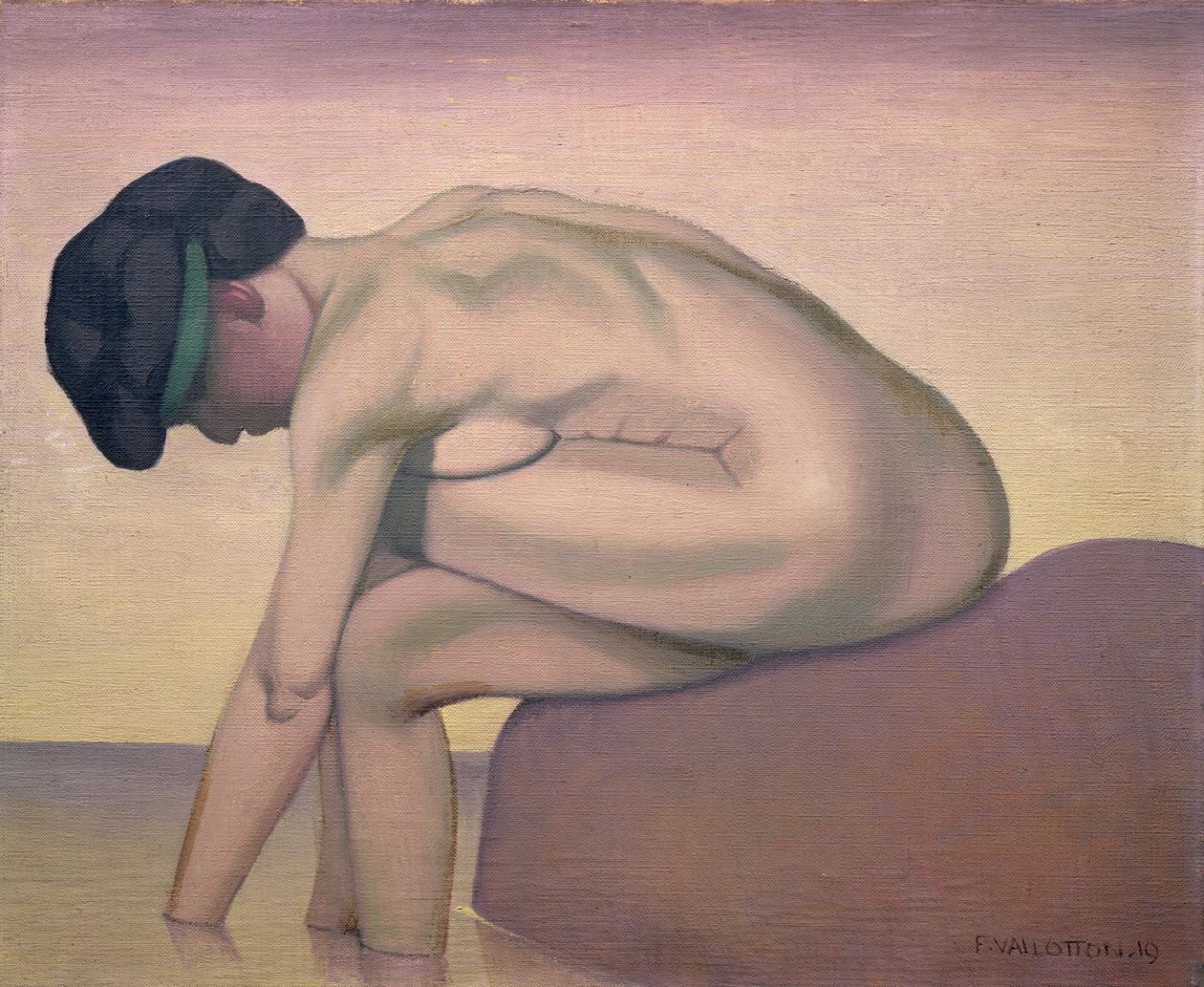 A fürdőző, 1919 alkotó: Felix Edouard Vallotton