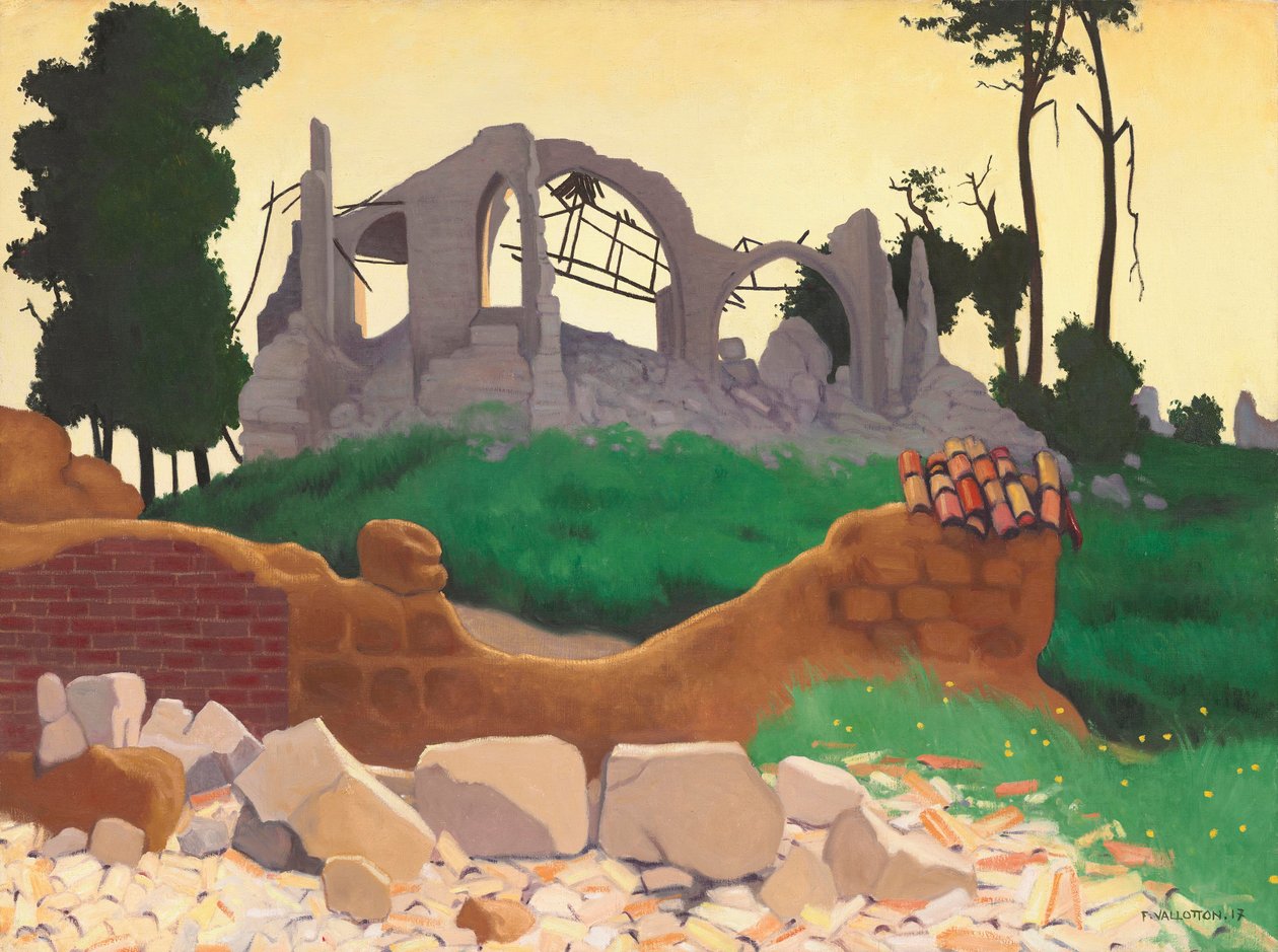 Souain temploma, 1917 alkotó: Felix Edouard Vallotton