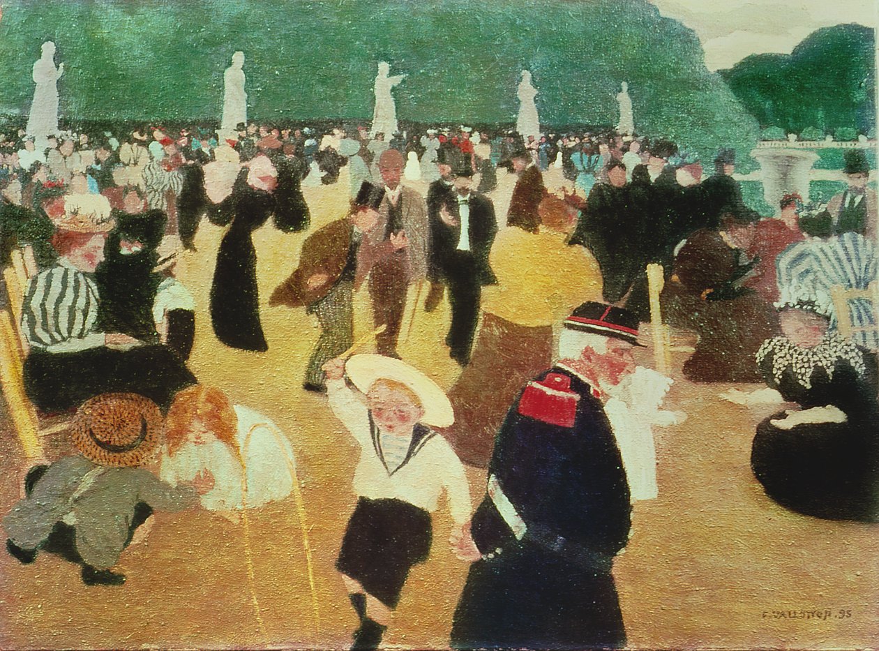 A Luxemburgi Kertek, 1895 alkotó: Felix Edouard Vallotton