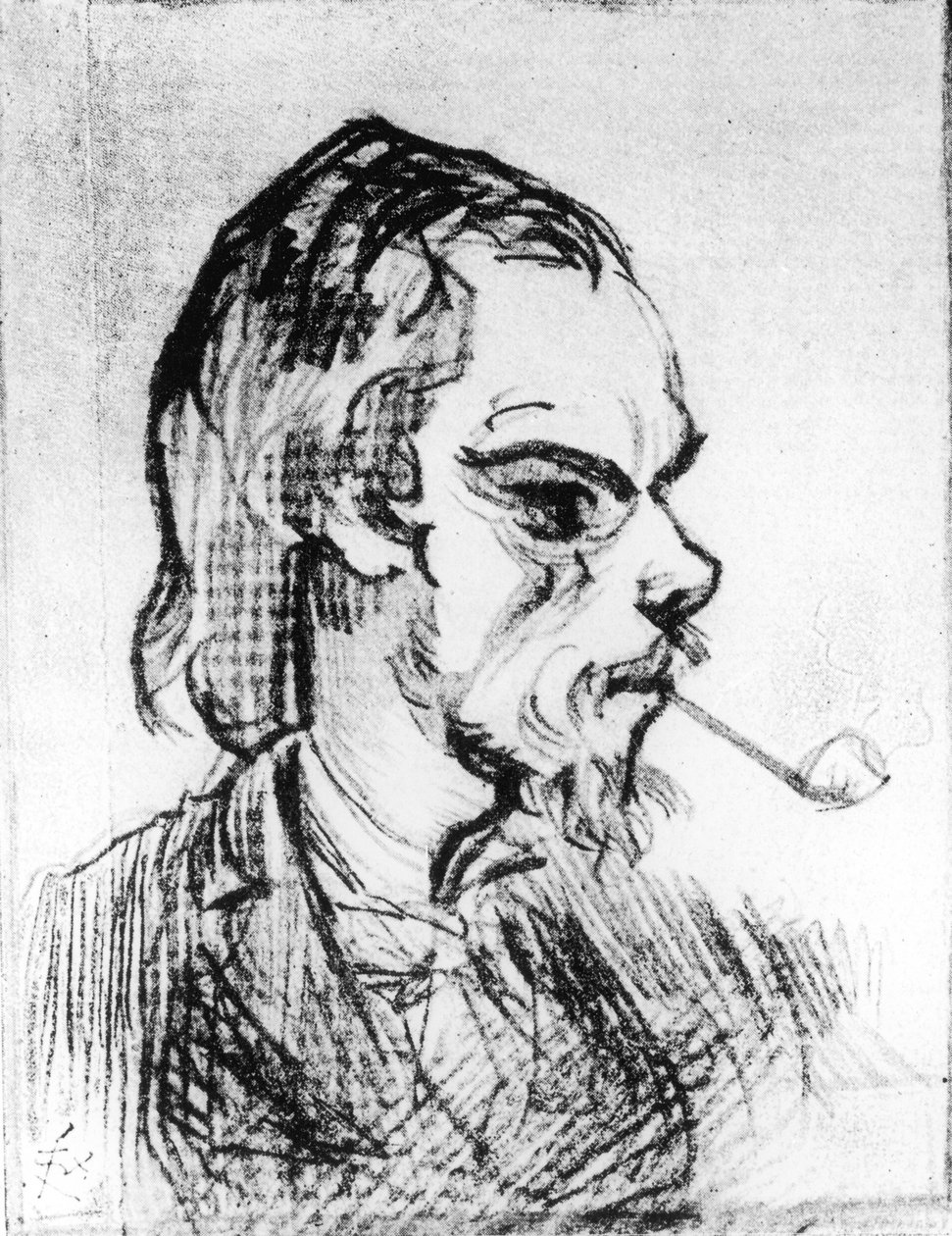 Paul Verlaine 25 éves portréja, 1869 (szén) alkotó: Felix Regamey