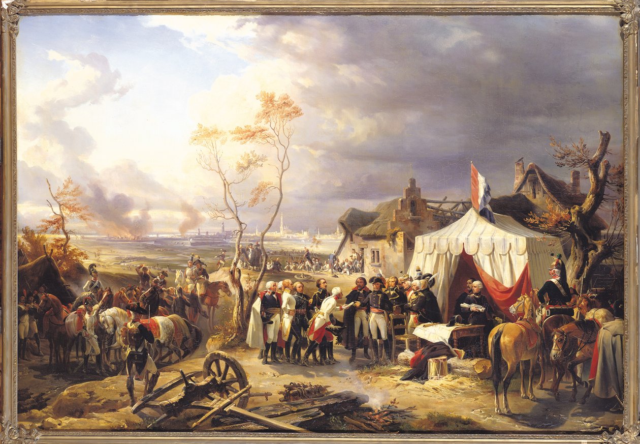 De La Morliere tábornok átveszi Antwerpen feladását, 1792. november 29-én, 1837. alkotó: Felix Philippoteaux