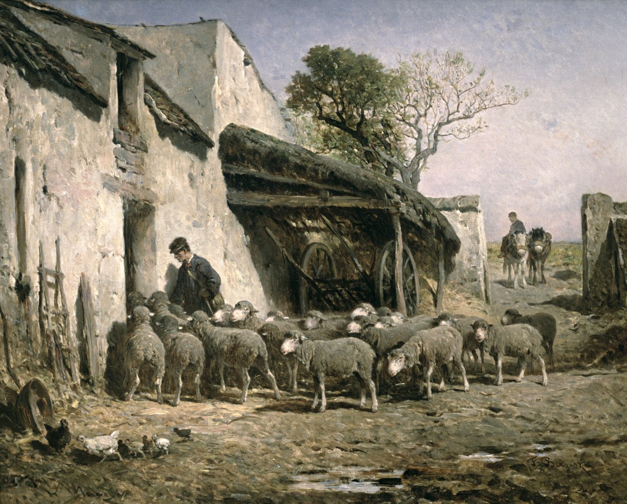 A nyáj visszatérése a juhok akolba alkotó: Felix Saturnin Brissot de Warville