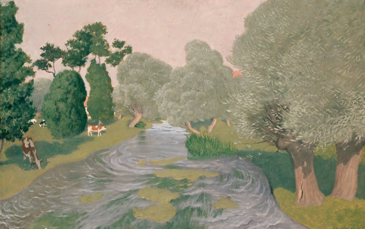 Tájkép. Arques-la-Bataille alkotó: Felix Edouard Vallotton