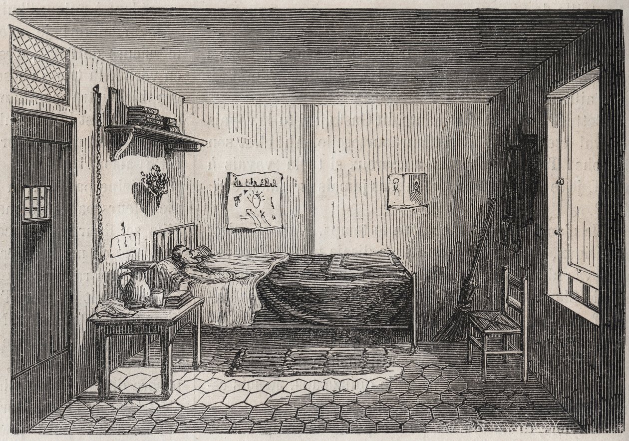 Párizs - Petite Roquette börtön (nők és serdülők börtöne) - alkotó: Felix (after) Thorigny