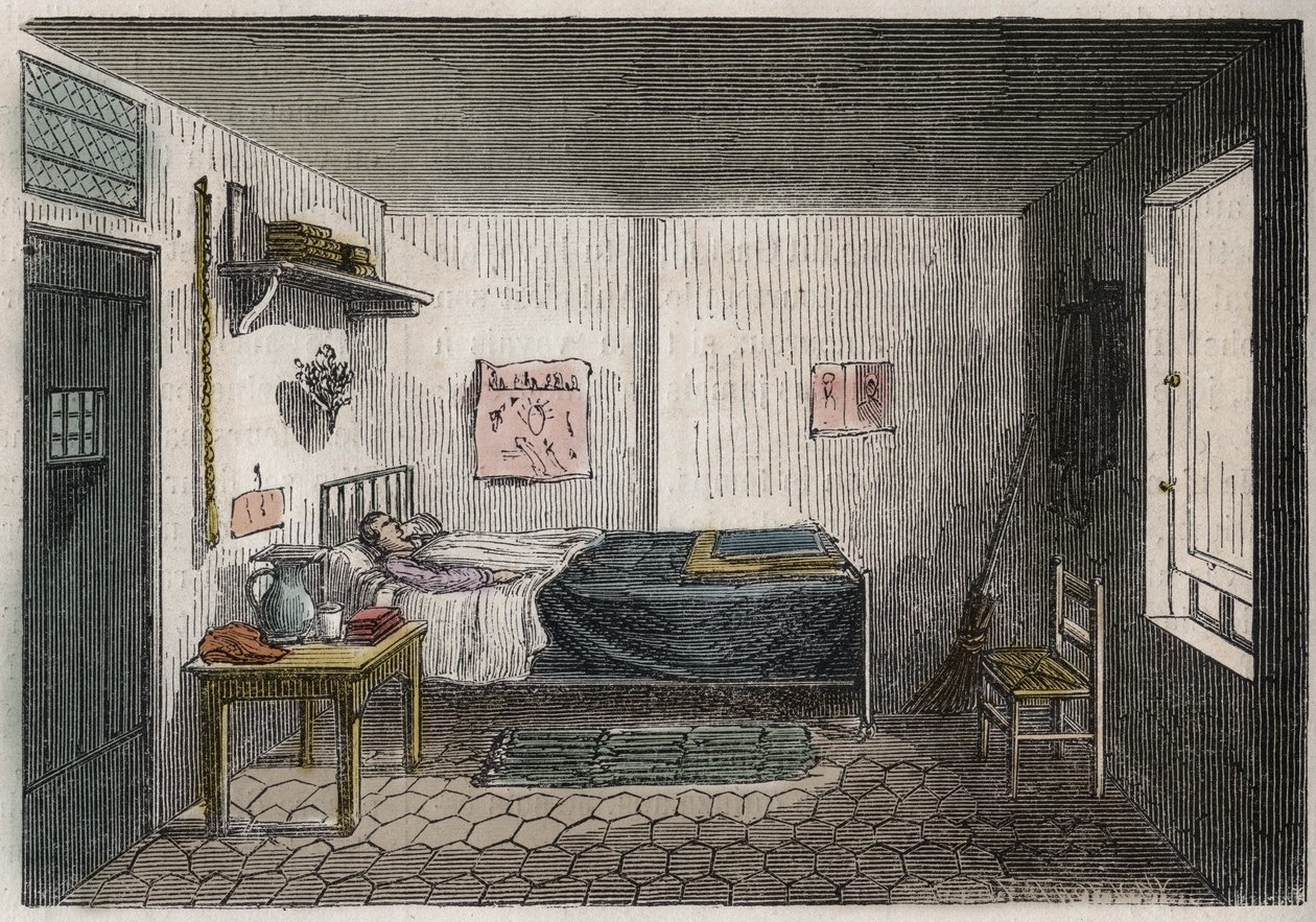Párizs - Petite Roquette börtön (nők és serdülők börtöne) - alkotó: Felix (after) Thorigny