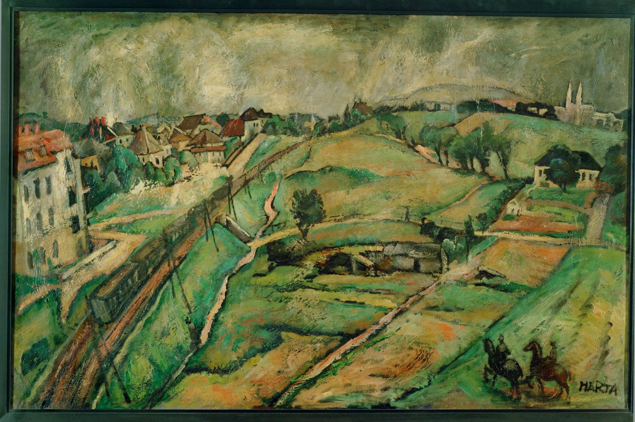 Landscape in Unter-St ... (festmény, vászon) alkotó: Felix Albrecht Harta