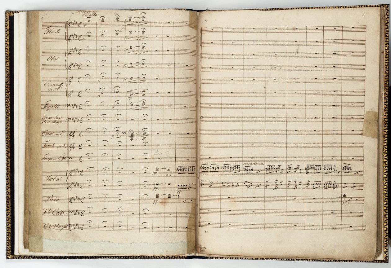 „A Szentivánéji álom” kéziratos partitúrája, Felix Mendelssohn alkotó: Felix Bartholdy Mendelssohn