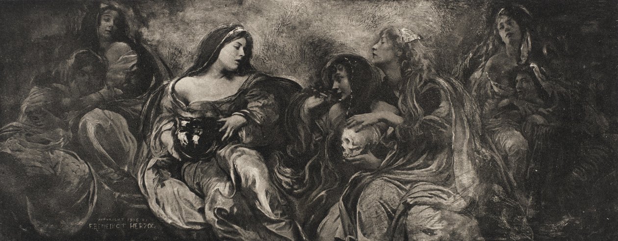 Twixt the Cup and the Lip, 1907 (fotogravír) alkotó: Felix Benedict Herzog