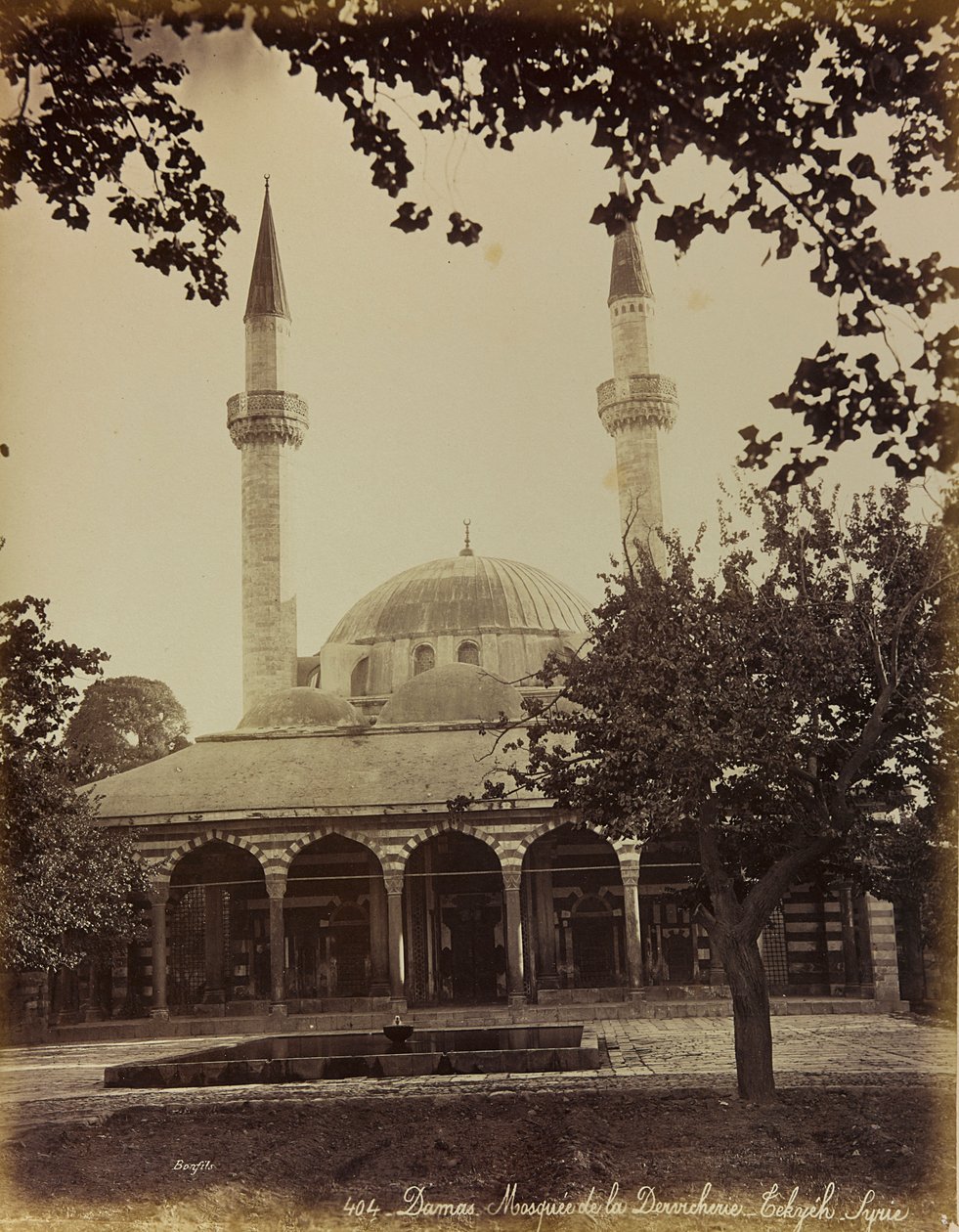 „Damas és Baalbek” album: Damaszkusz mecsete alkotó: Félix Bonfils