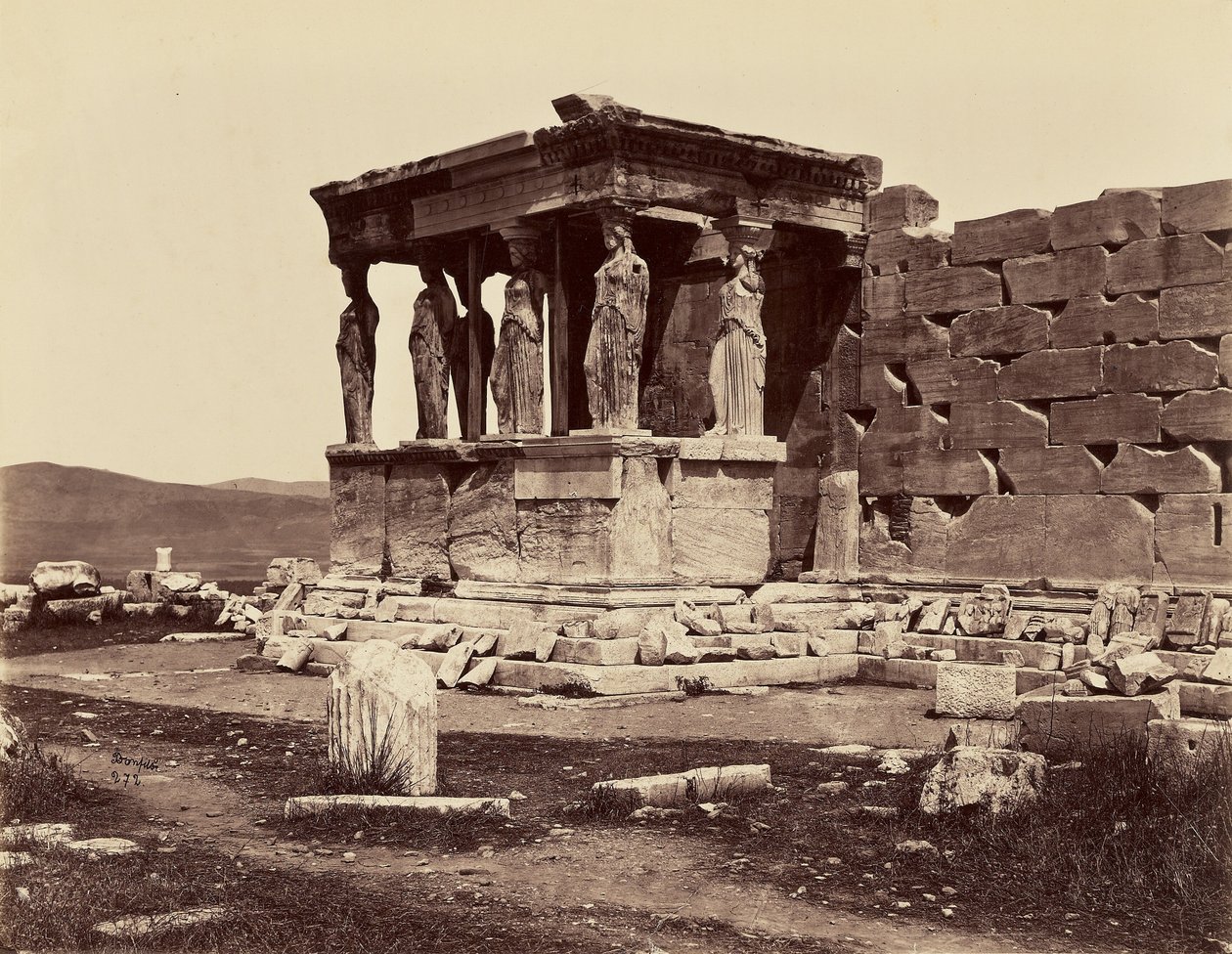 Az Erechtheion templom kariatidái - Athén alkotó: Félix Bonfils