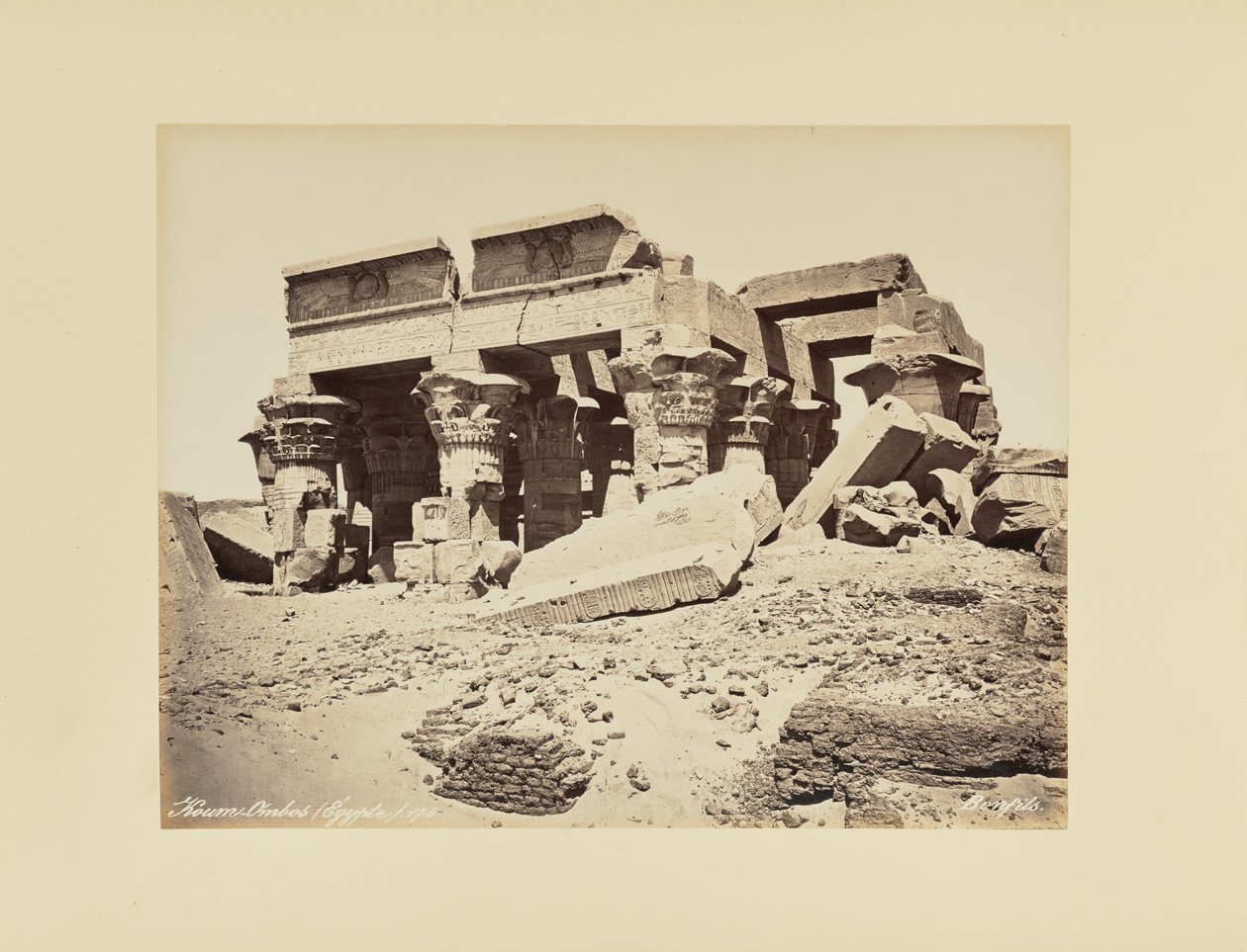 Koum-Ombos (Egyiptom) alkotó: Félix Bonfils