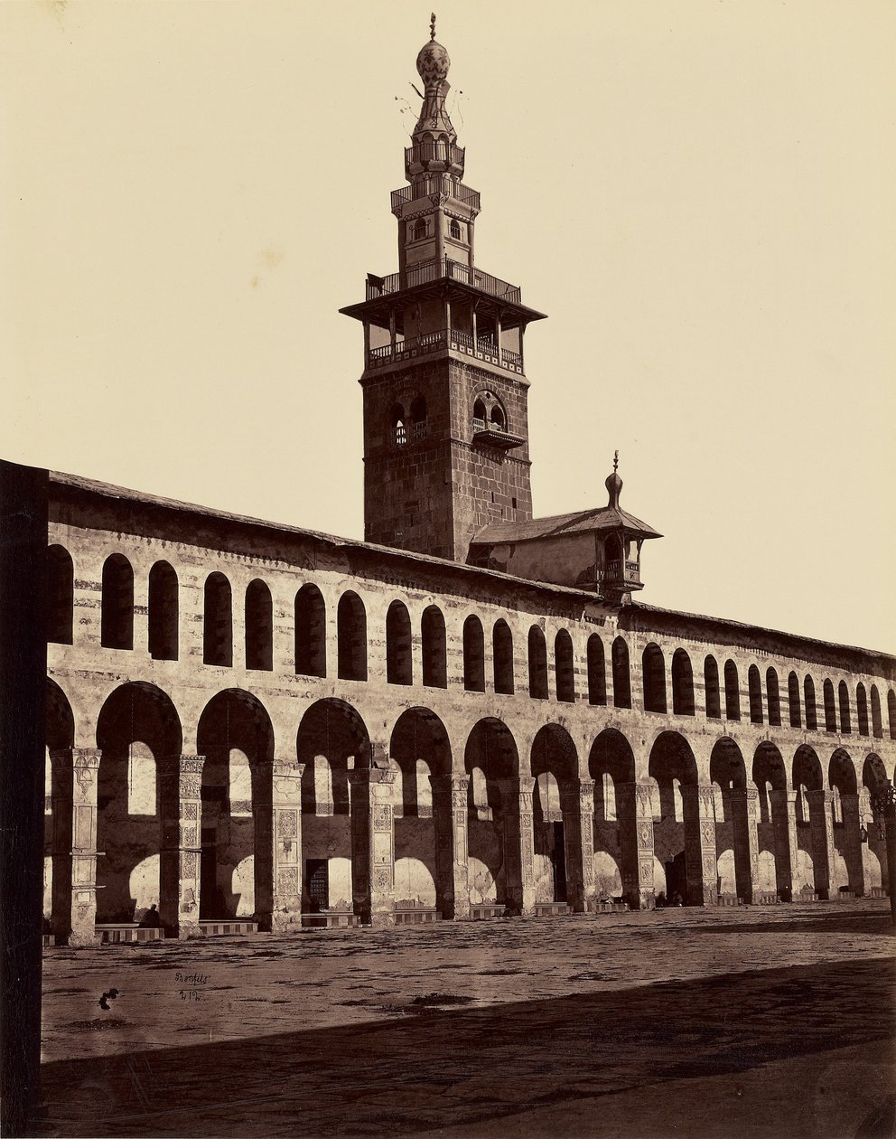 A menyasszony minaretje - Damaszkusz alkotó: Félix Bonfils