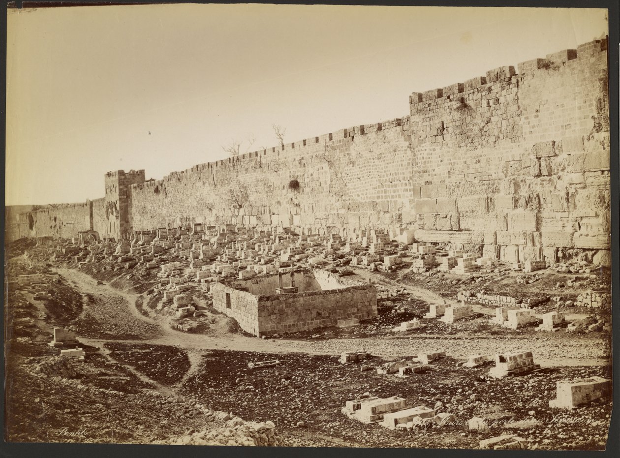 Fal és Aranykapu, Jeruzsálem alkotó: Félix Bonfils