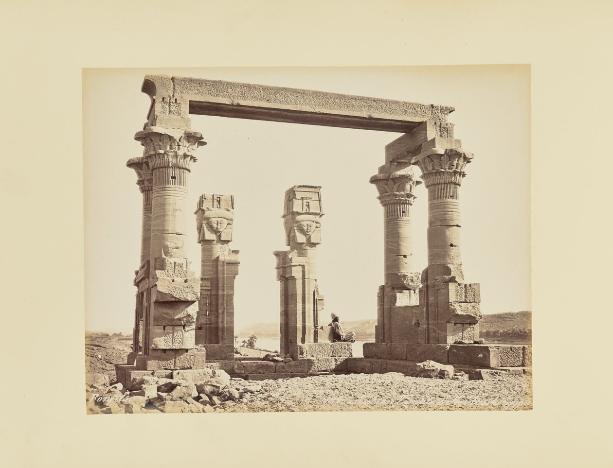 Núbia. Kerdasêh temploma, Egyiptom alkotó: Félix Bonfils