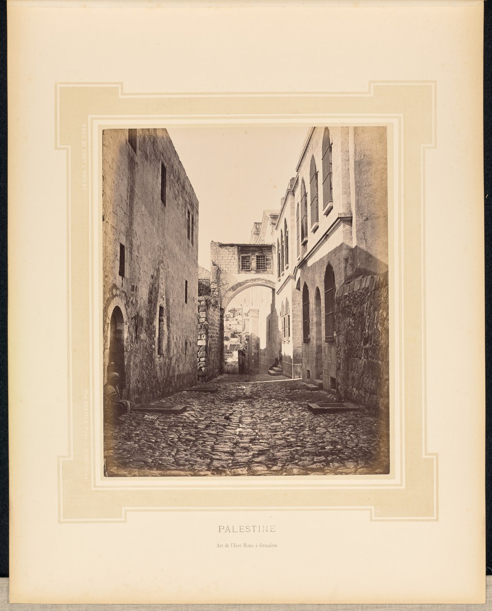 Palesztina: Ecce Homo-ív Jeruzsálemben alkotó: Félix Bonfils