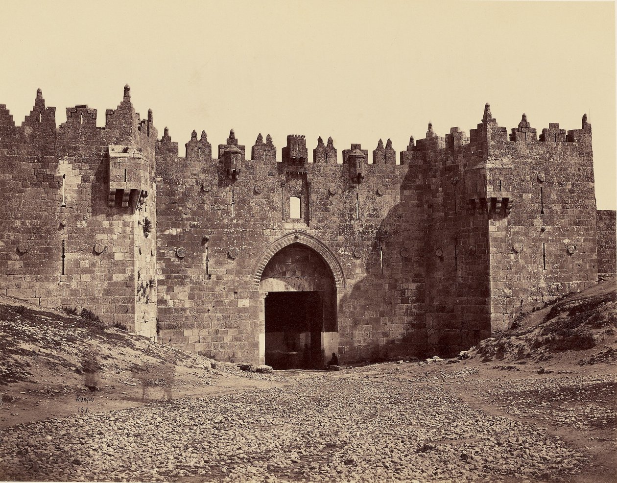 Damaszkuszi kapu - Jeruzsálem alkotó: Félix Bonfils