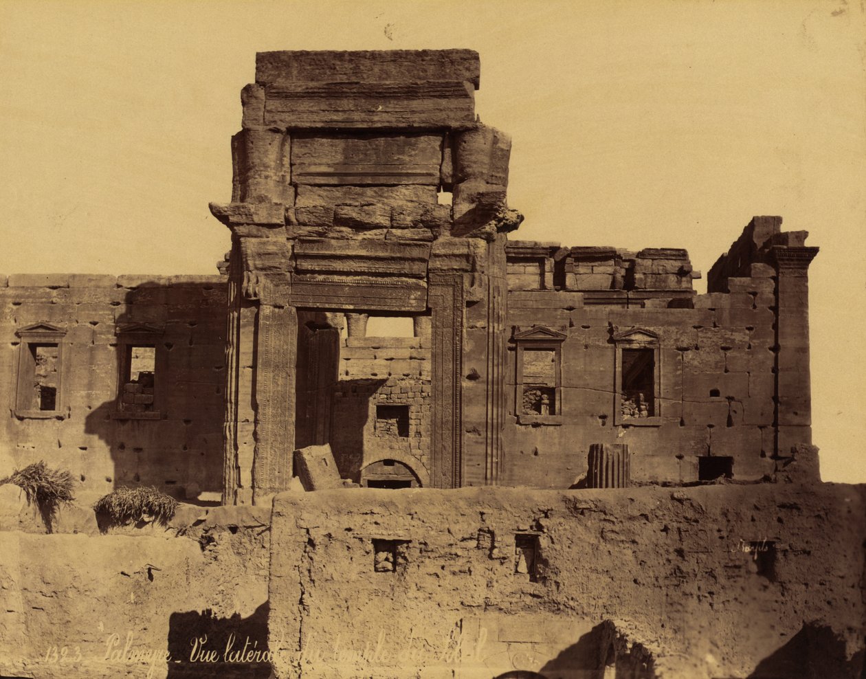 A Nap templomának maradványai Palmyrában, Szíriában alkotó: Félix Bonfils