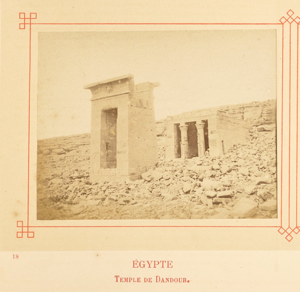 Denduri templom. alkotó: Félix Bonfils