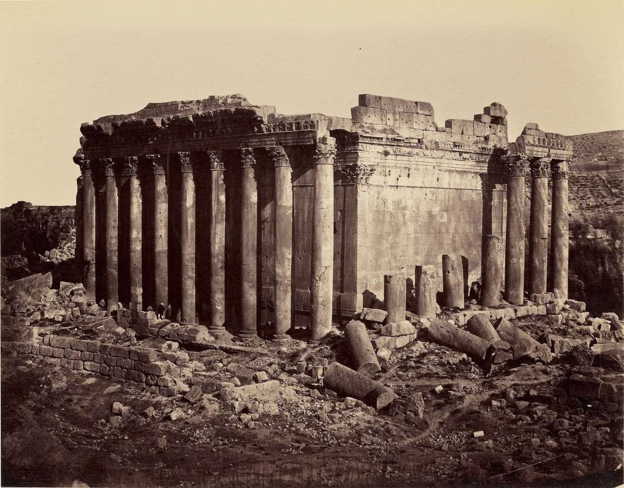 Jupiter temploma - Baalbek alkotó: Félix Bonfils