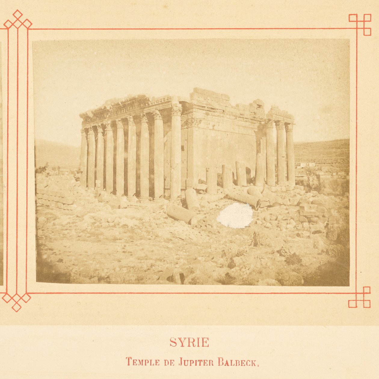 Jupiter temploma, Baalbek alkotó: Félix Bonfils