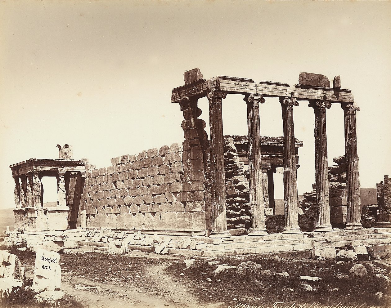 Eretheion temploma az athéni Akropoliszon alkotó: Félix Bonfils