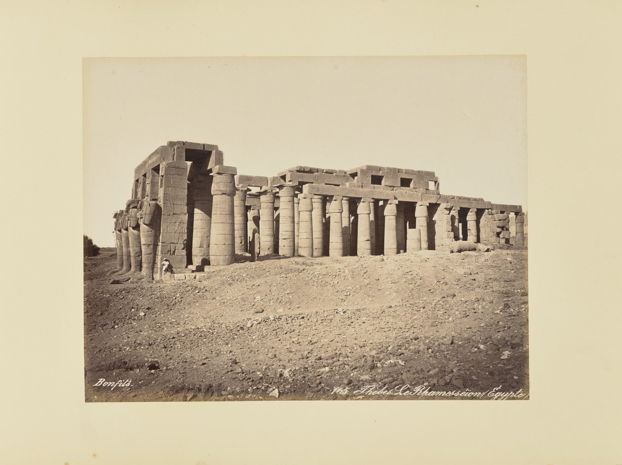 Théba. A Ramesszeum (Egyiptom) alkotó: Félix Bonfils