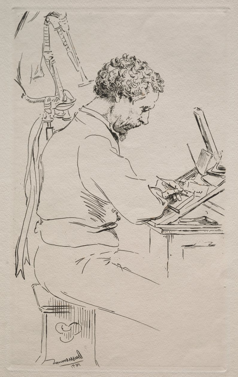 Charles Kean alkotó: Felix Bracquemond