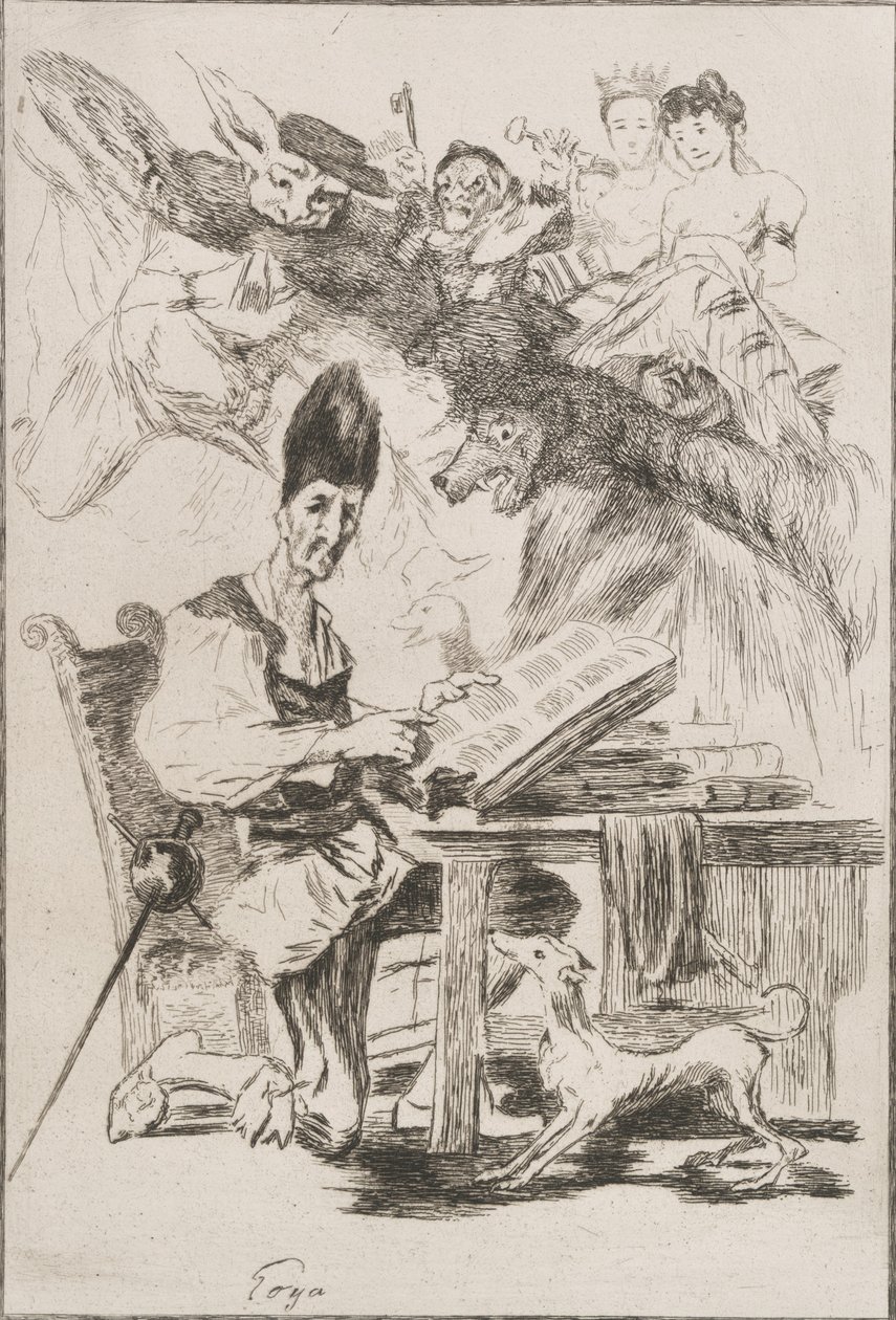 Don Quijote, 1860 alkotó: Felix Bracquemond