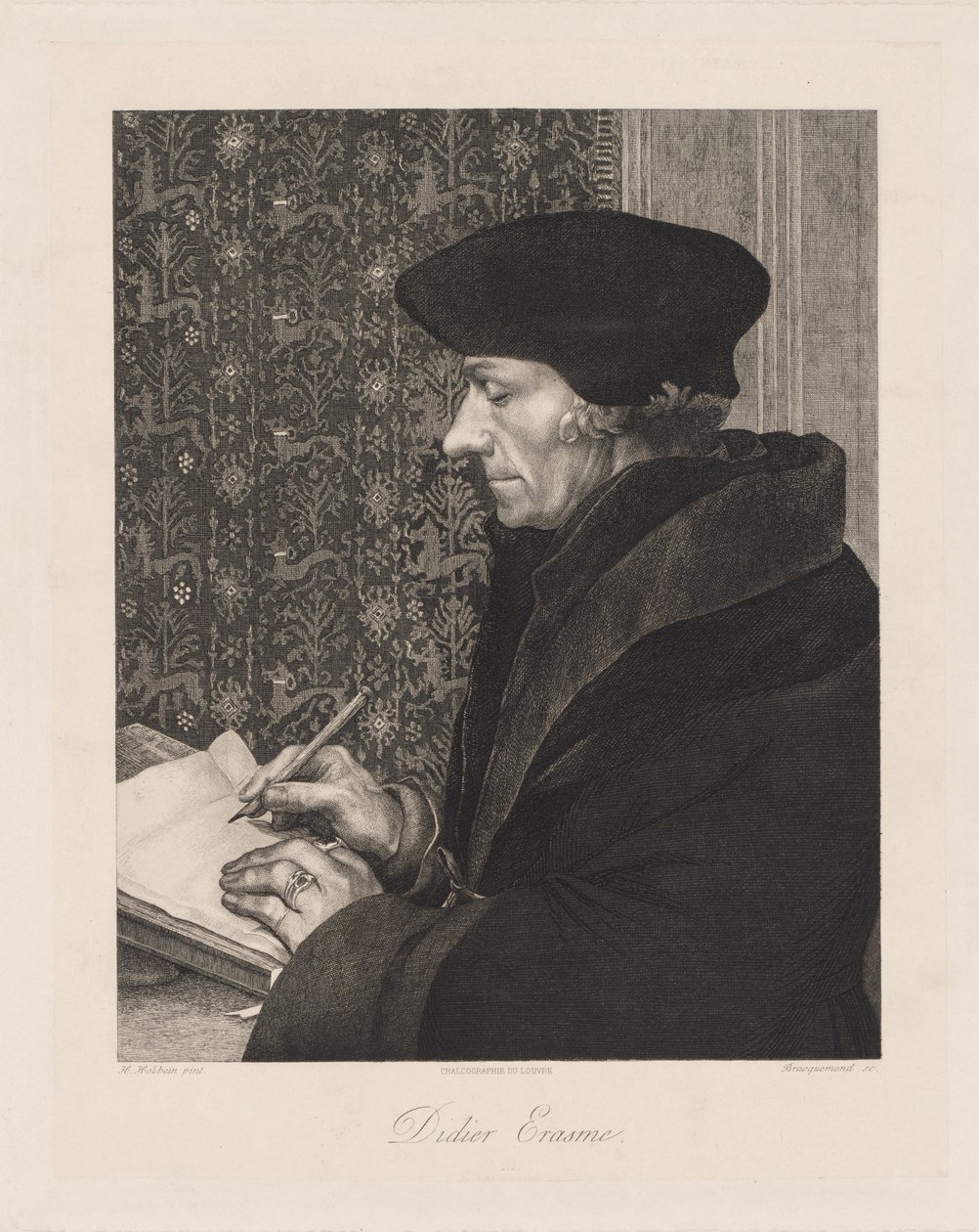 Erasmus Didier Erasmus, 1863. alkotó: Felix Bracquemond