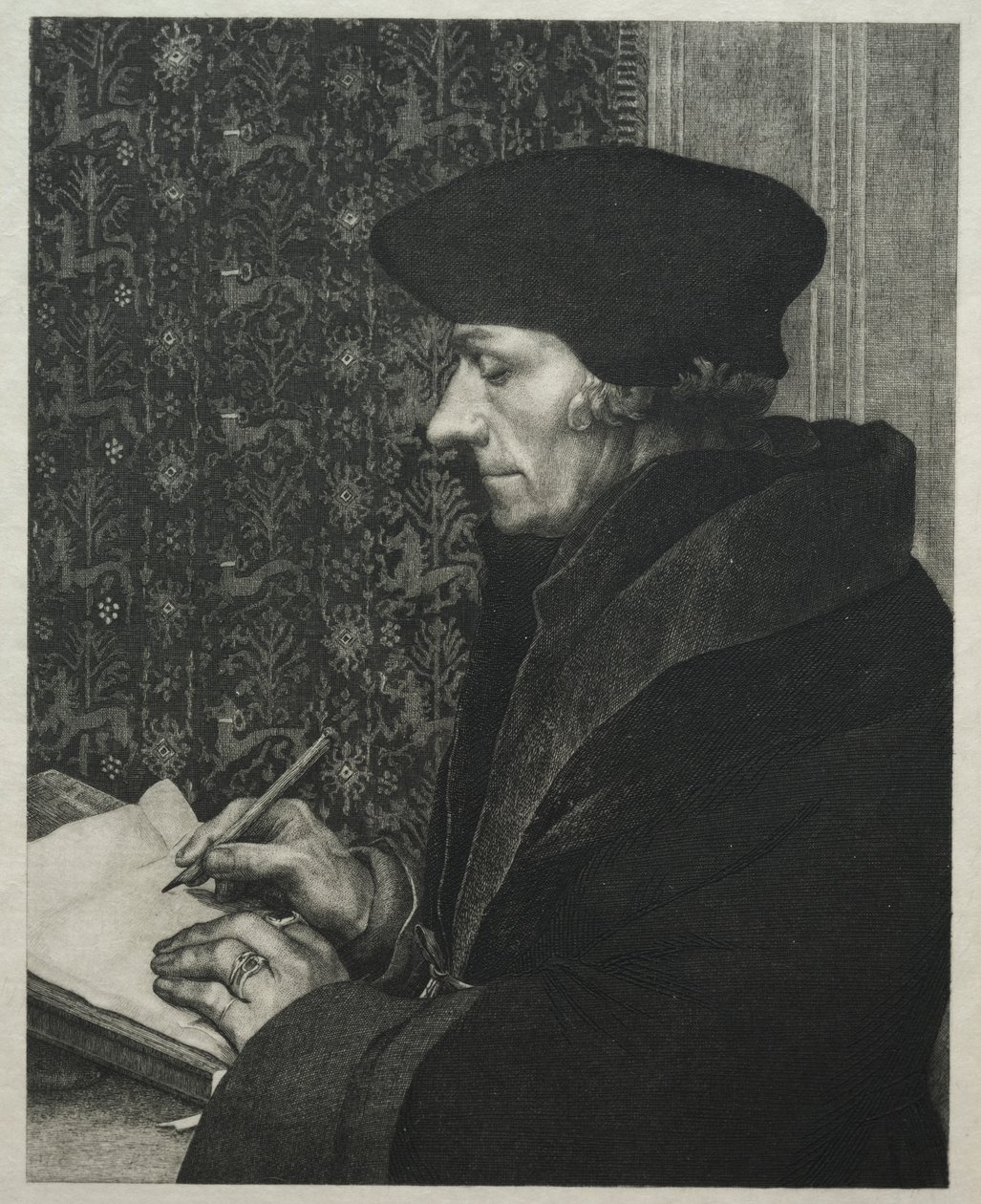 Erasmus, Holbein után alkotó: Felix Bracquemond
