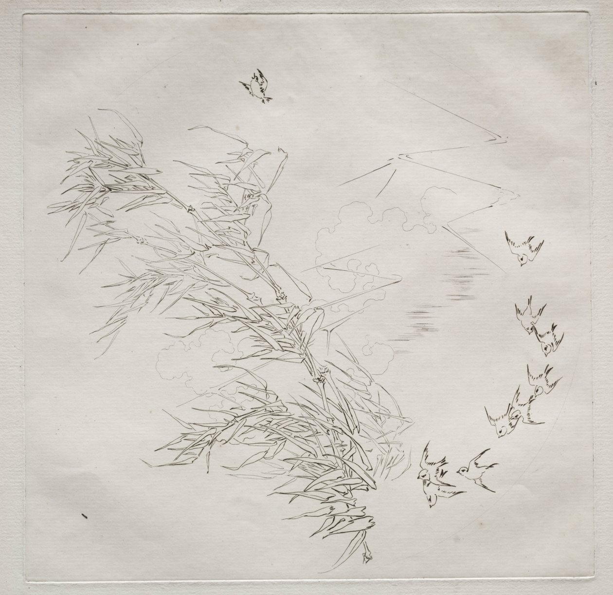Párizsi szolgálat (Haviland szolgáltatás): A vihar (8. sz.) alkotó: Felix Bracquemond