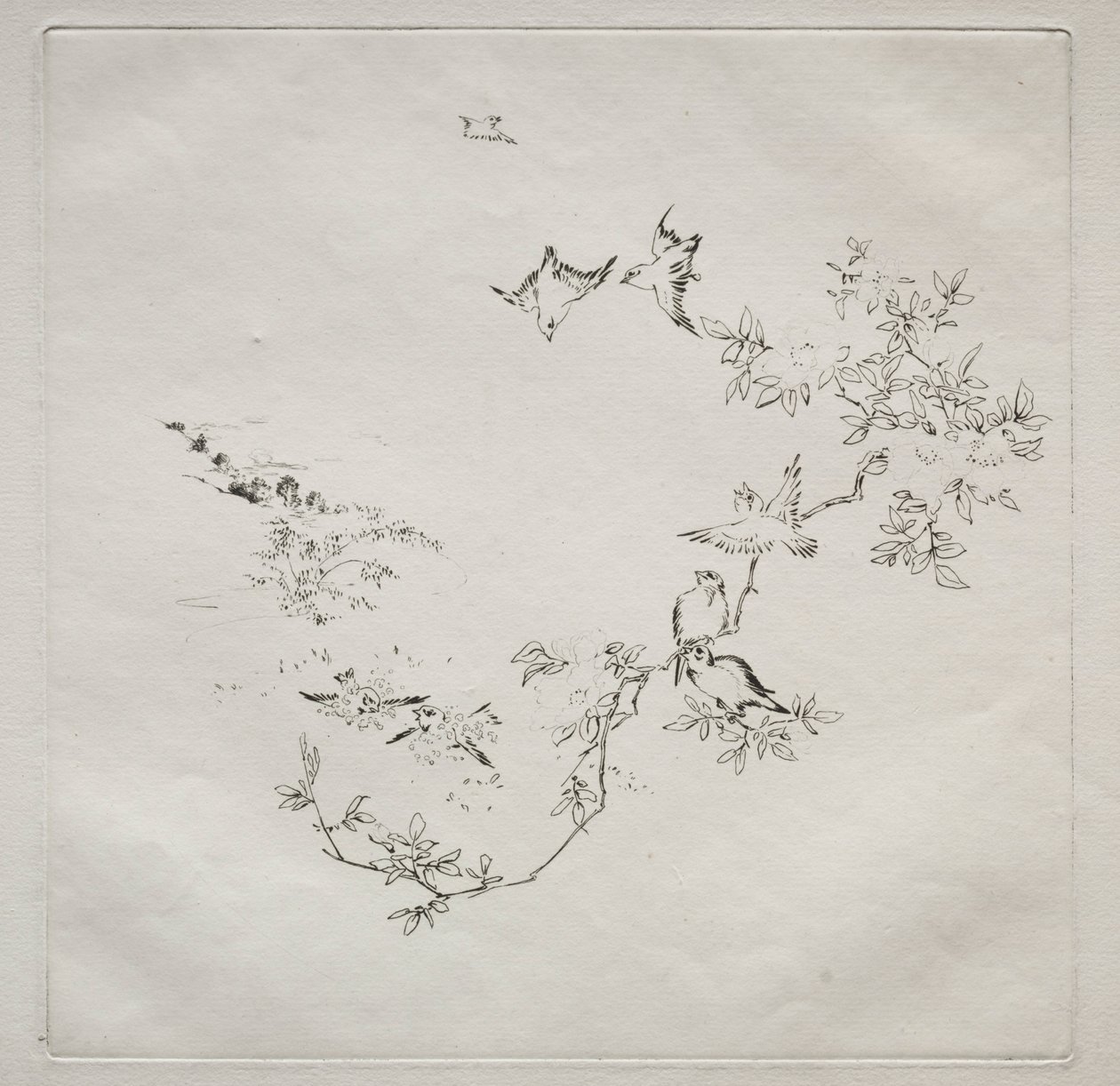 Parisian Service Haviland szolgáltatás: Sunrise sz. 1875. 12. alkotó: Felix Bracquemond