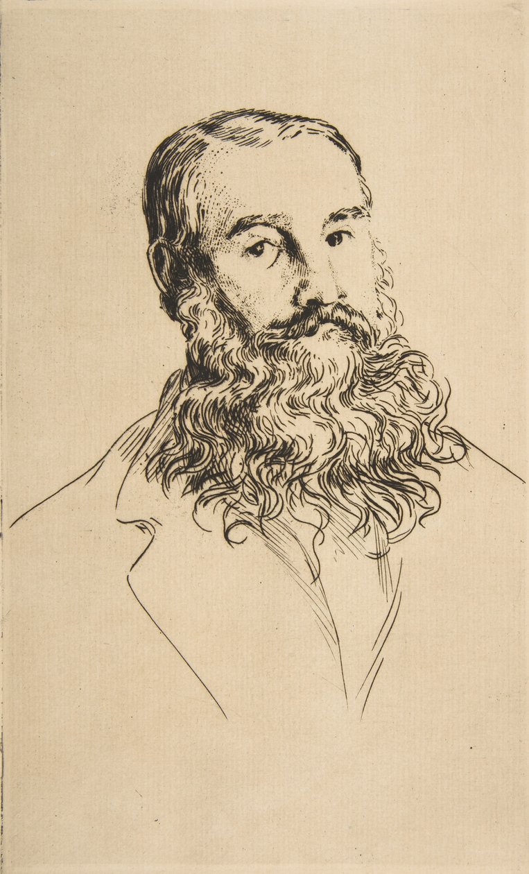 Charles Leland portréja, 1871. alkotó: Felix Bracquemond