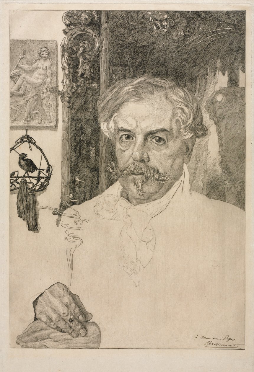 Edmond de Goncourt portréja alkotó: Felix Bracquemond