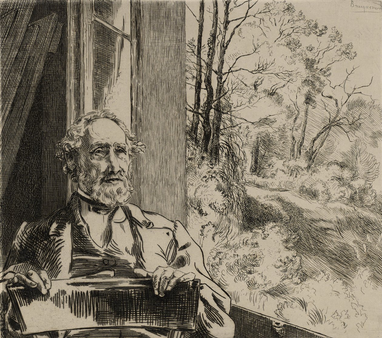 Jacob Meyer-Heine portréja alkotó: Felix Bracquemond