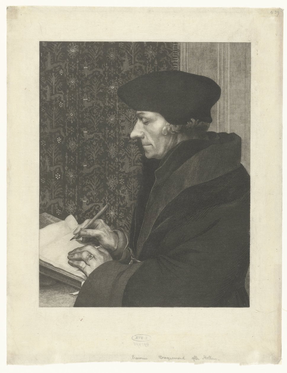 Aberforth Erasmus portréja alkotó: Felix Bracquemond