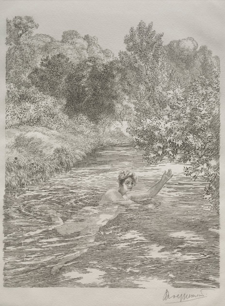 A fürdőző alkotó: Felix Bracquemond
