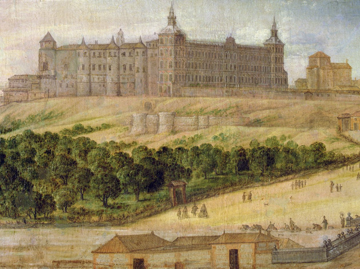 Kilátás a madridi Alcazarra alkotó: Felix Castello