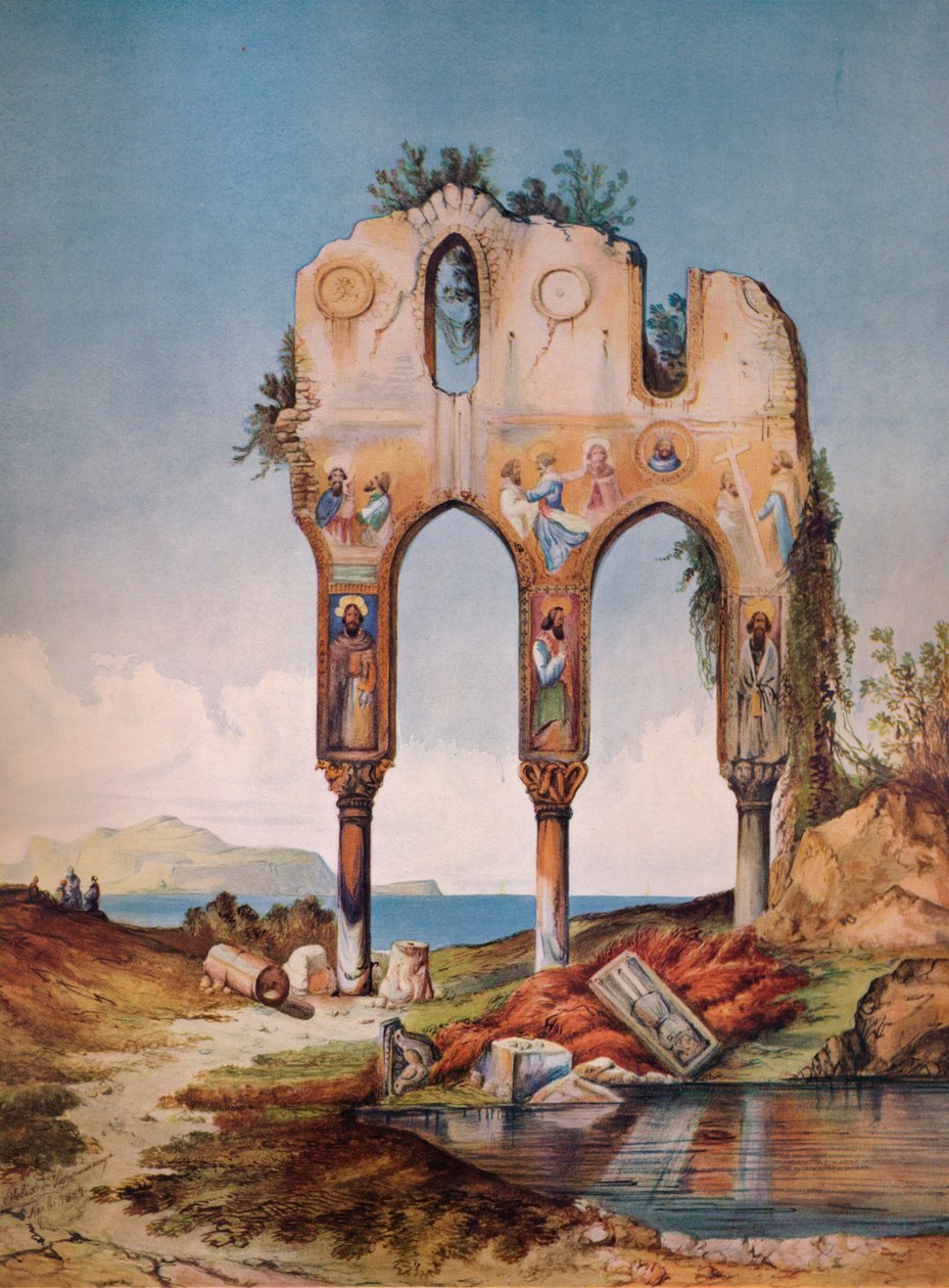 „Romok Palermo közelében”, 1852, 1938 alkotó: Felix De Lapommeraye