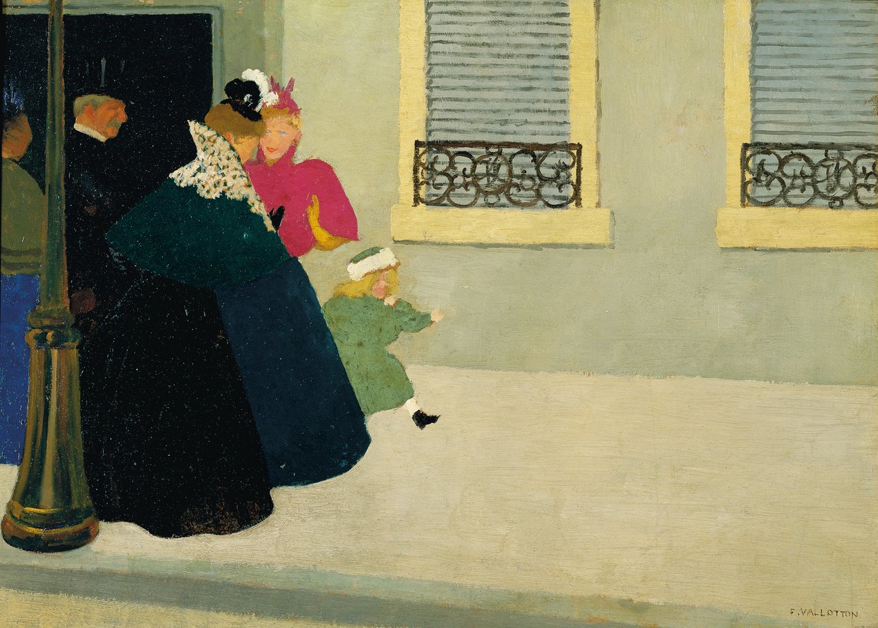 Séta, 1895 körül alkotó: Felix Edouard Vallotton