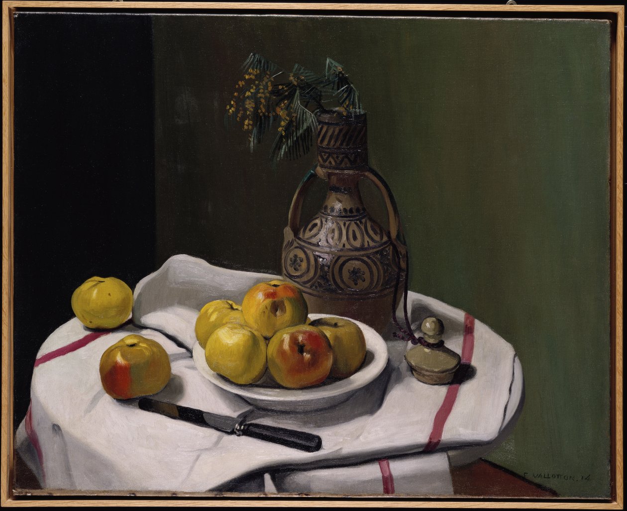 Alma és egy marokkói váza, 1914 alkotó: Felix Edouard Vallotton