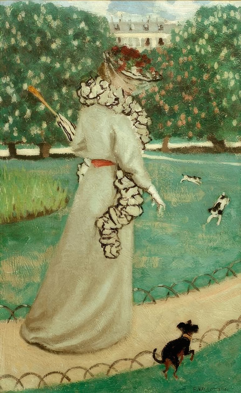 A luxemburgi kertekben alkotó: Felix Edouard Vallotton