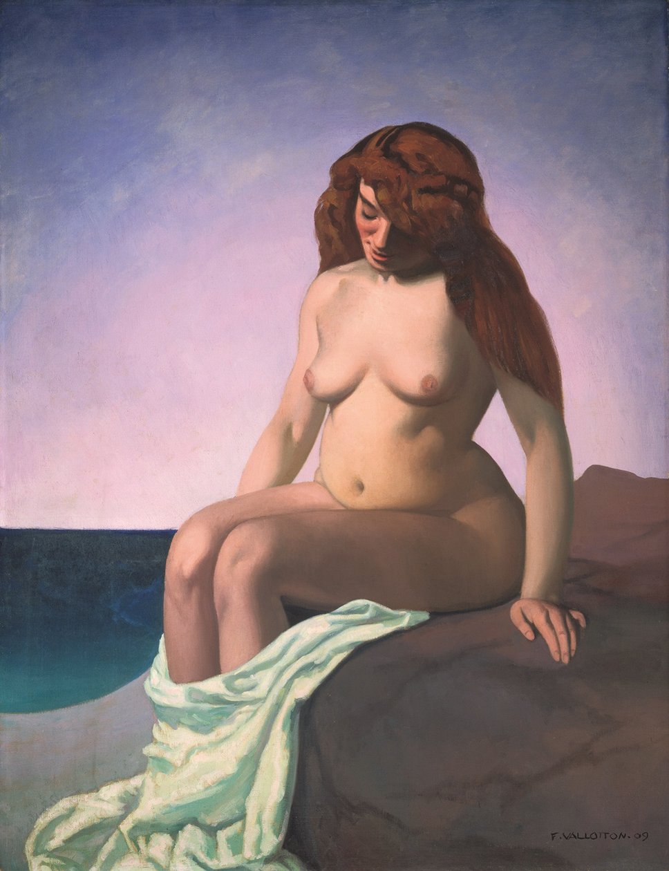Fürdő a sziklánál, 1909 alkotó: Felix Edouard Vallotton