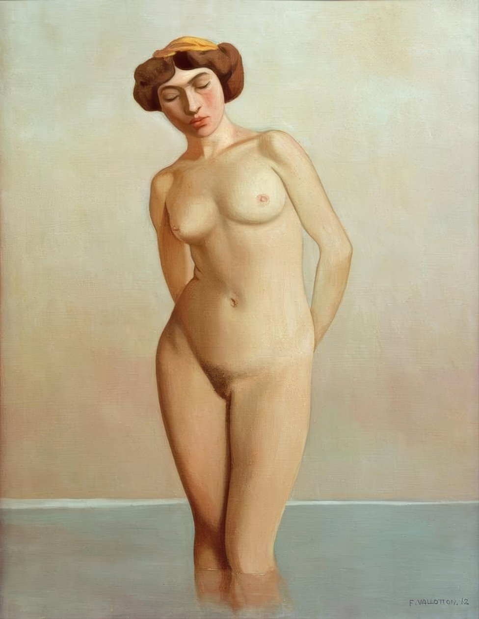 Fürödj a vízben alkotó: Felix Edouard Vallotton