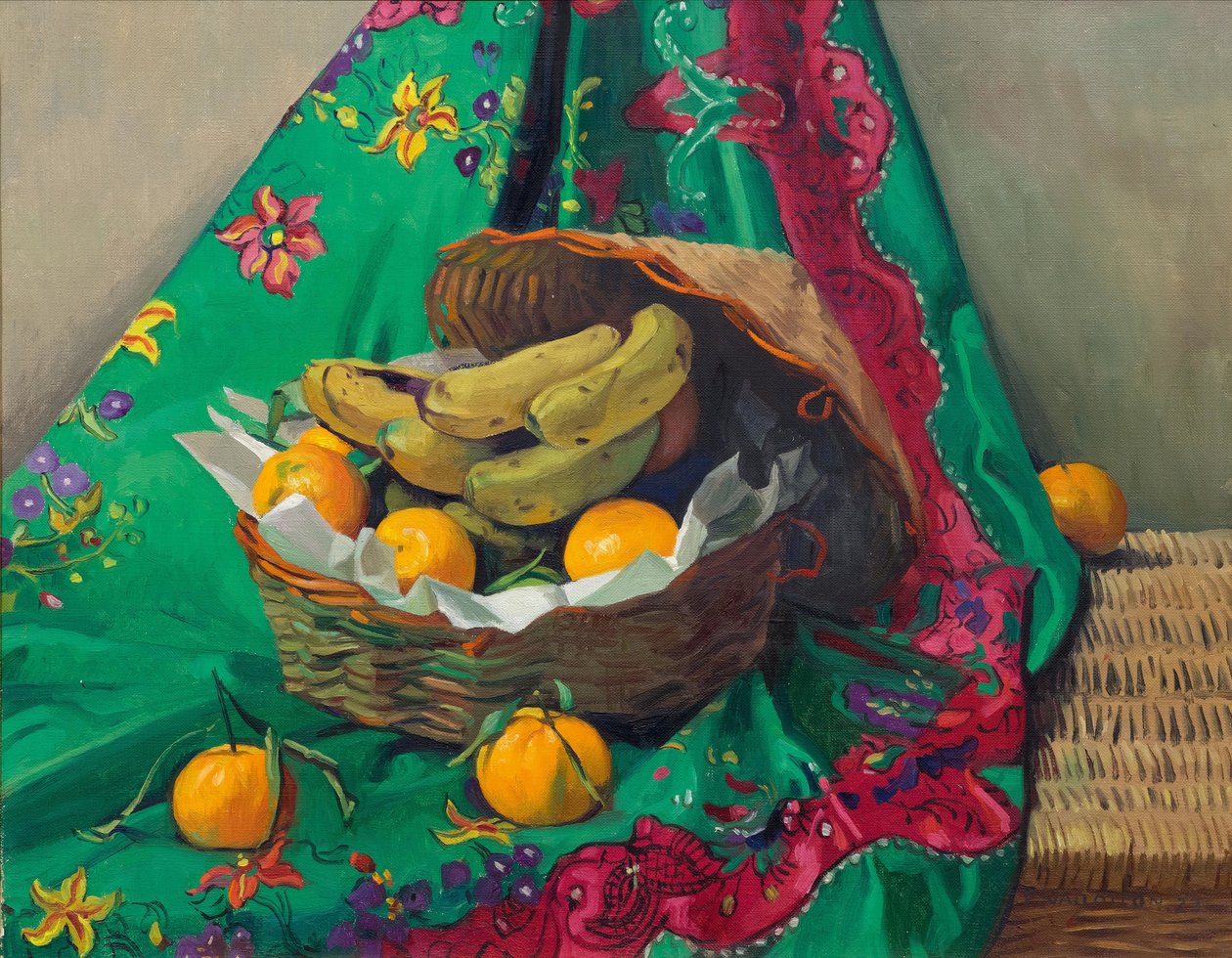 Mandarin és banán kosár, 1923. alkotó: Felix Edouard Vallotton