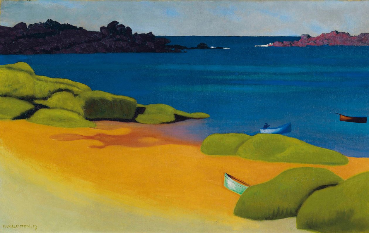 A Tregastel-öböl, 1917 alkotó: Felix Edouard Vallotton