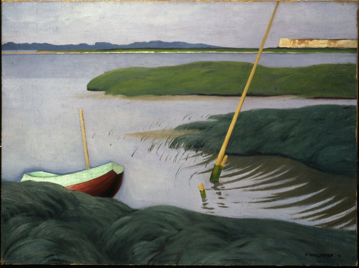 Hajó Berville-ben, 1918 alkotó: Felix Edouard Vallotton