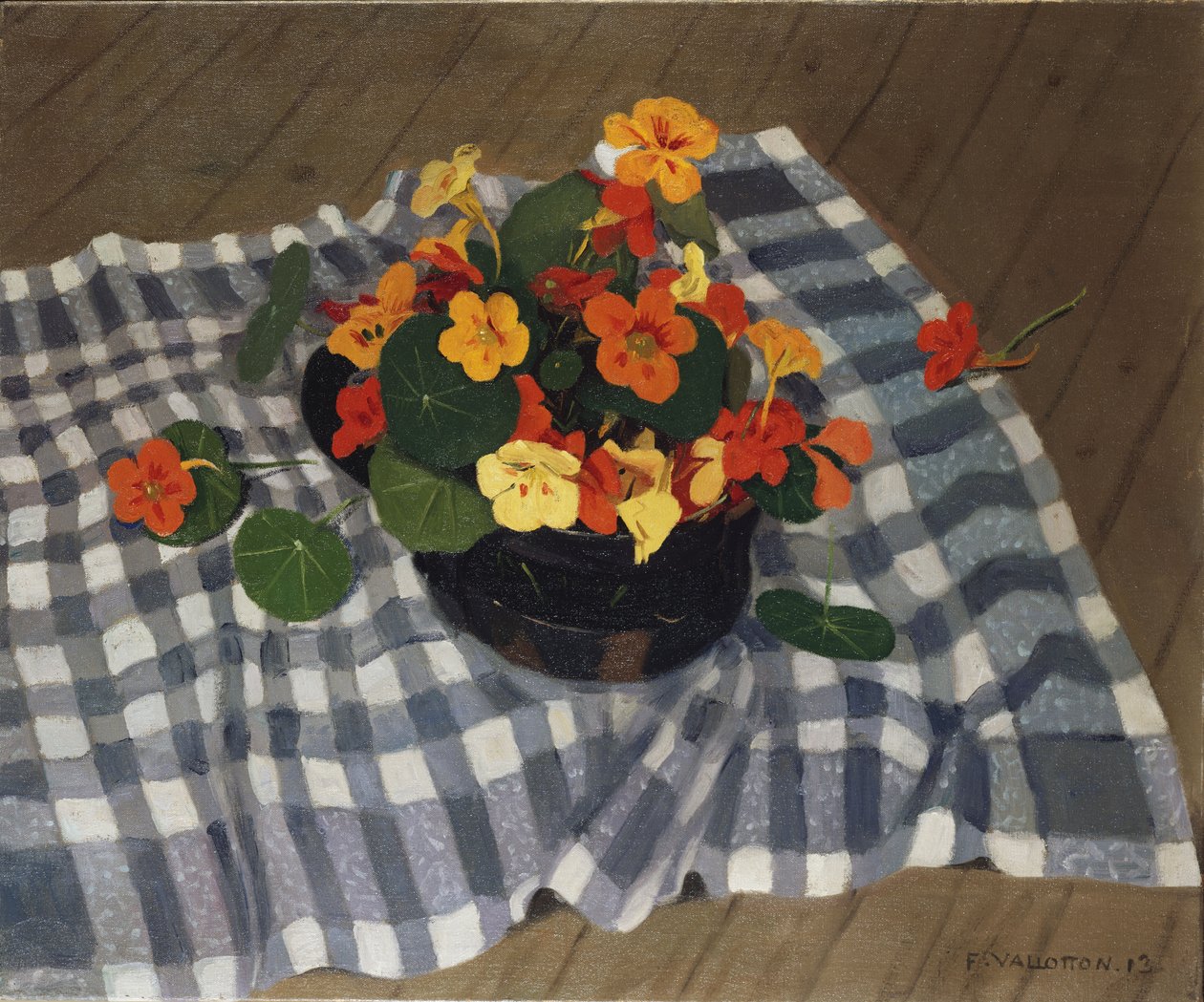 Nasturtiums tál alkotó: Felix Edouard Vallotton